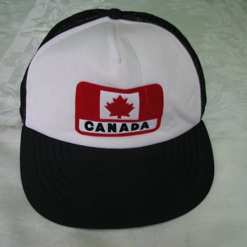Vintage Canada Logo Patch Trucker Hat